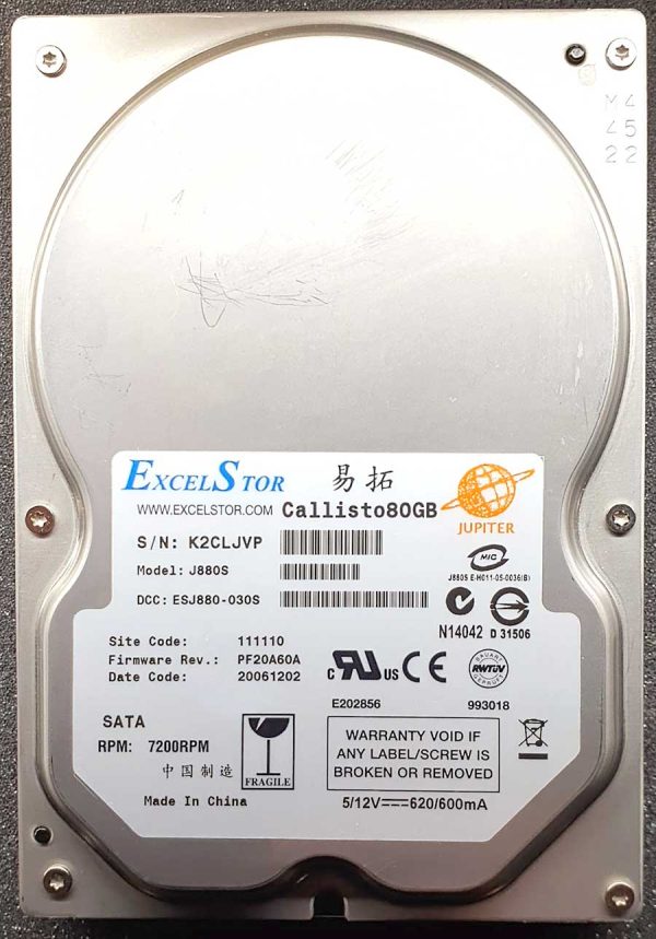 ExcelStor J880S 02-DEC-2006