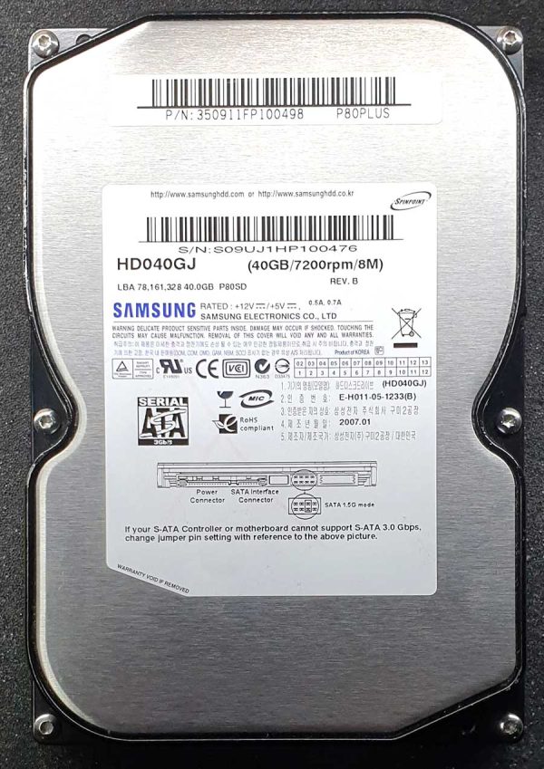 Samsung HD040GJ JAN-2007