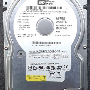 WD 800JD-00MSA1 xxxTJxxx 08-FEB-2007
