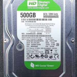 WD 5000AADS-00S9B0 xxxT2xxx 08-JUN-2010