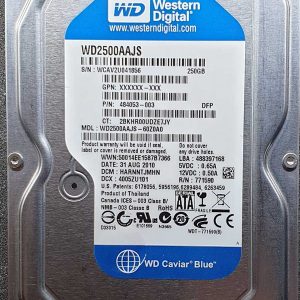 WD 2500AAJS-60Z0A0 xxxTJxxx 31-AUG-2010