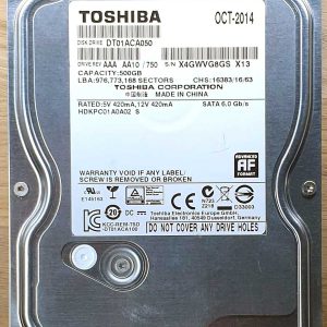 Toshiba DT01ACA050 HDKPC01A0A02 OCT-2014