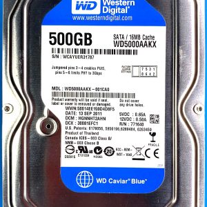 WD 5000AAKX-001CA0 xxxT2xxx 23-MAY-2012