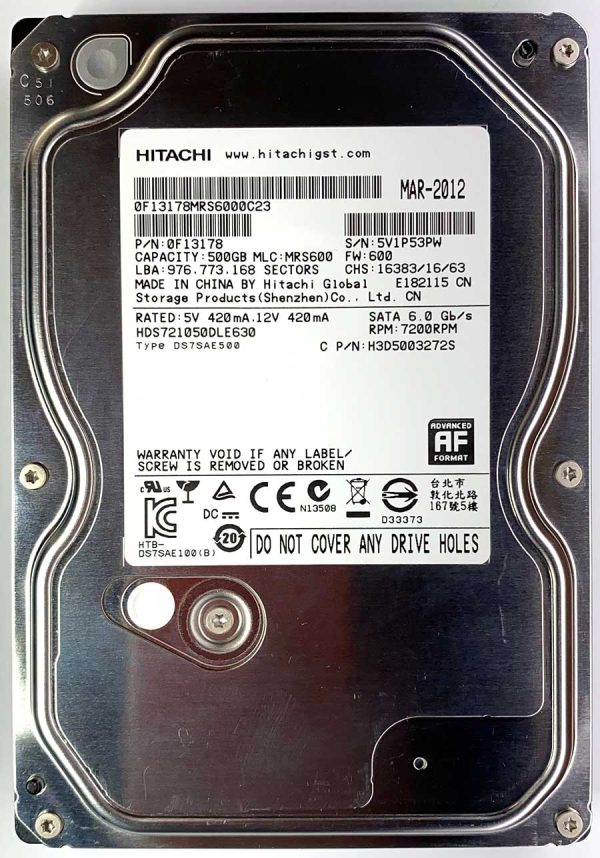 Hitachi HDS721050DLE630 MAR-2012