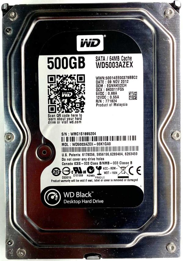 WD 5003AZEX-00K1GA0 xxxV2xxx 09-NOV-2012