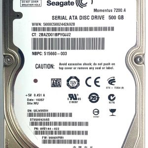 Seagate ST9500420AS 5VJxxx 05-MAR-2010