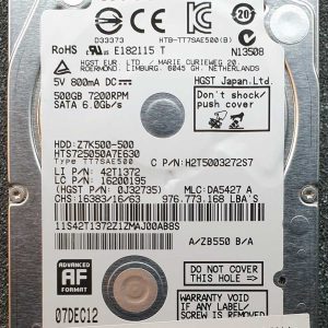 HGST HTS725050A7E630 07-DEC-2012