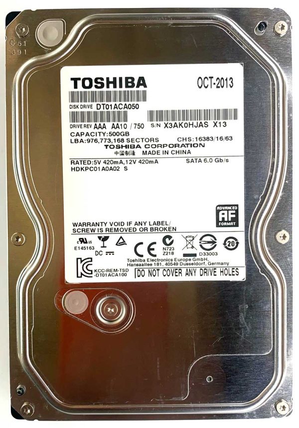 Toshiba DT01ACA050 OCT-2013