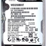 WD 3200BEKT-60V5T1 xxxTJxxx 18-JUL-2010