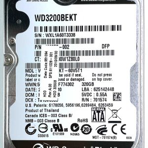 WD 3200BEKT-60V5T1 xxxTJxxx 22-JUL-2010