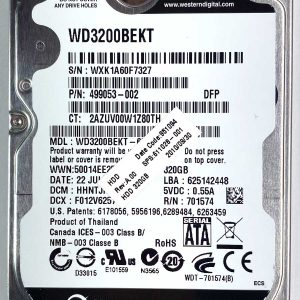 WD 3200BEKT-60V5T1 xxxTJxxx 22-JUL-2010