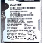WD 3200BEKT-60V5T1 xxxTJxxx 22-JUL-2010