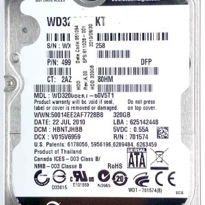 WD 3200BEKT-60V5T1 xxxTJxxx 22-JUL-2010