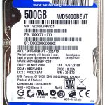 WD 5000BEVT-22ZAT0 xxxVJxxx 06-NOV-2009