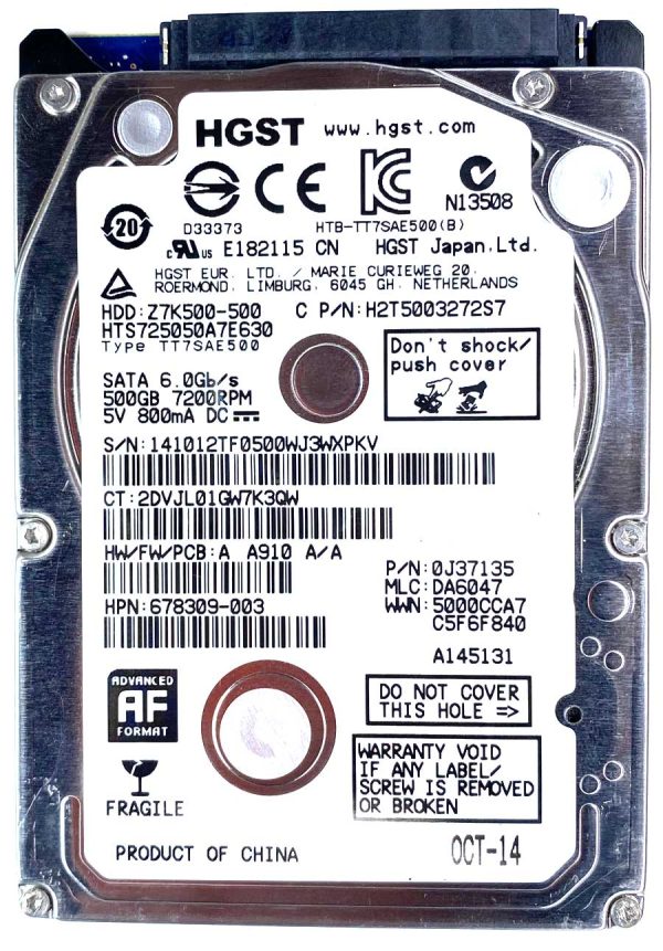 HGST HTS725050A7E630 OCT-2014