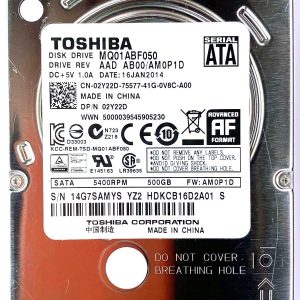 Toshiba MQ01ABF050 16-JAN-2014