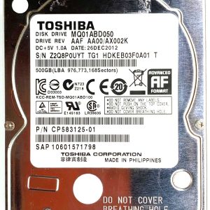 Toshiba MQ01ABD050 26-DEC-2012