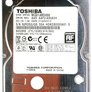 Toshiba MQ01ABD050 27-JUN-2012