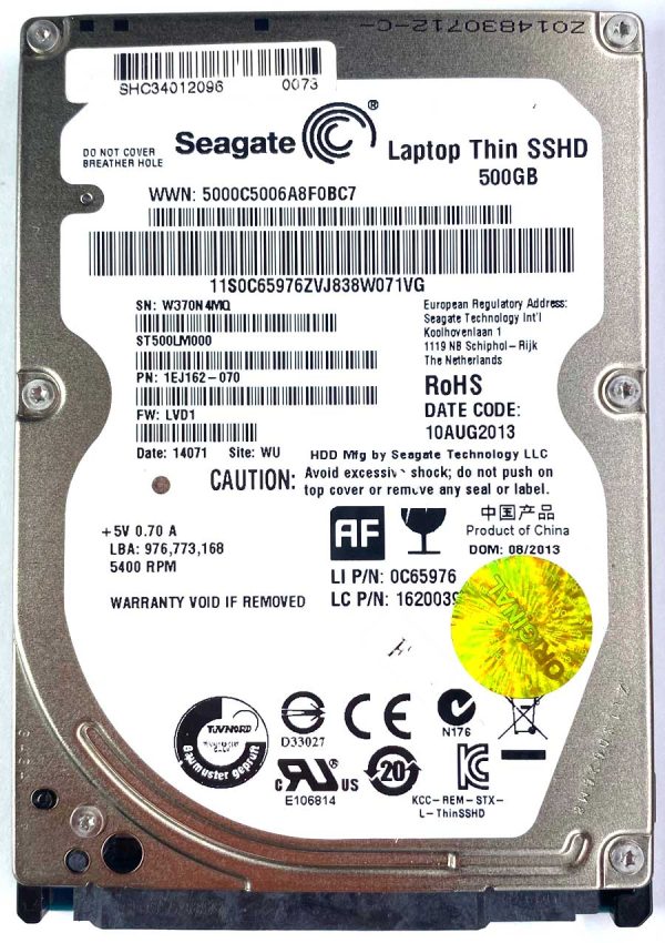 Seagate ST500LM000-1EJ162 W37xxx 10-AUG-2013