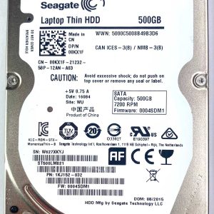 Seagate ST500LM021-1KJ152 W62xxx 25-AUG-2015