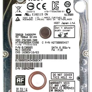 HGST HTS545050A7E680 01-JUL-2014