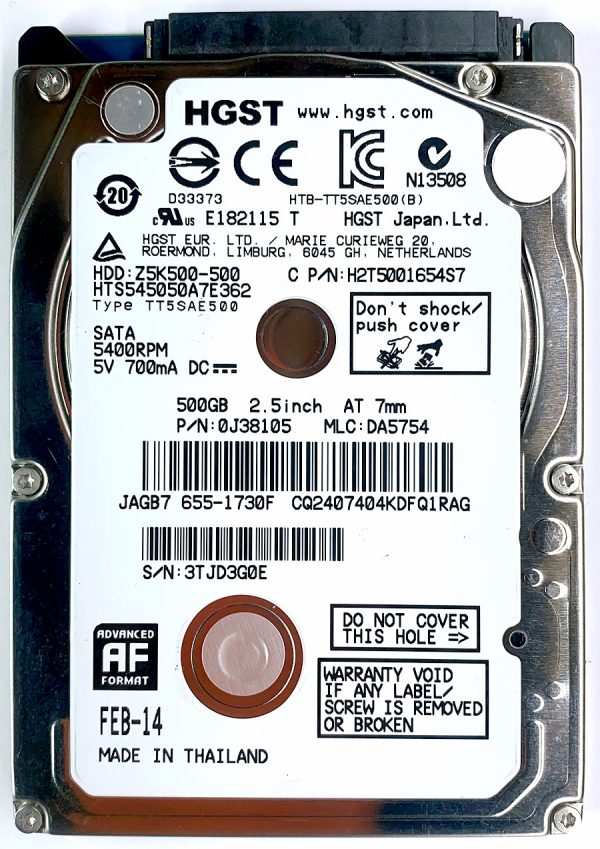 HGST HTS545050A7E362 FEB-2014