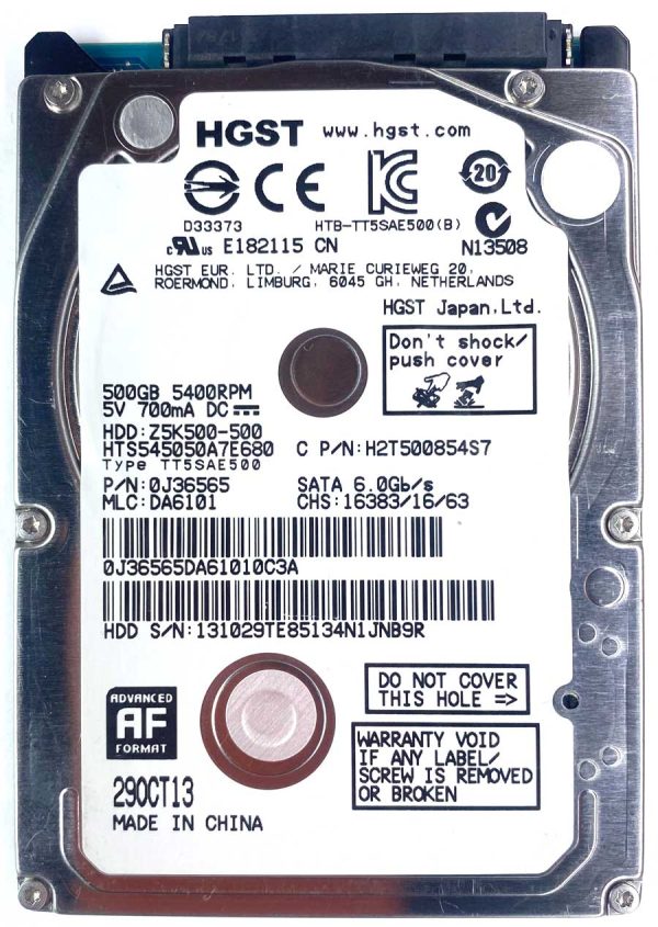 HGST HTS545050A7E680 29-OCT-2013