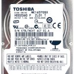 Toshiba MK1637GSX 24-OCT-2017
