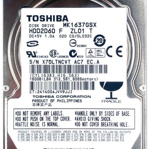 Toshiba MK1637GSX 24-OCT-2017