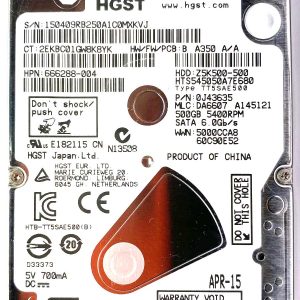 HGST HTS545050A7E680 09-APR-2015
